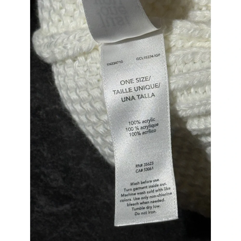 Just One You by Carter's Baby Polar Bear Knit Beanie Hat White 3D Ears One Size